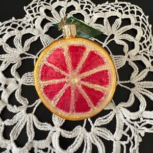 Old World Christmas Grapefruit Ornament 2019- Like New